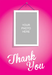 birthday girl photo thank you cards