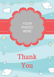 clouds and stars thank you cards