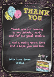 chalkboard thank you cards