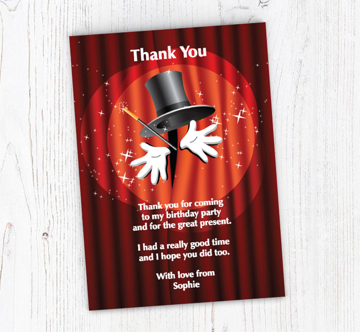 magic hands thank you cards