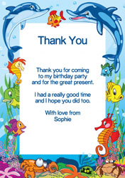 sea border thank you cards