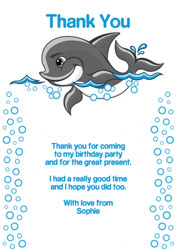dolphin thank you cards