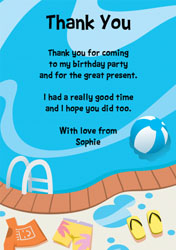 poolside thank you cards