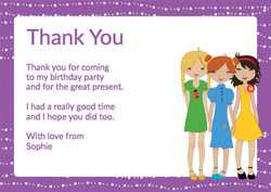 best friends thank you cards