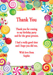 candy border thank you cards