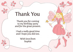 magical fairy thank you cards