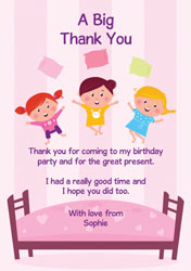 slumber thank you cards