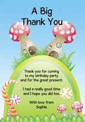 toadstools thank you cards