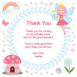 fairy dreams thank you cards