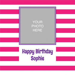 pink striped photo wrapping paper