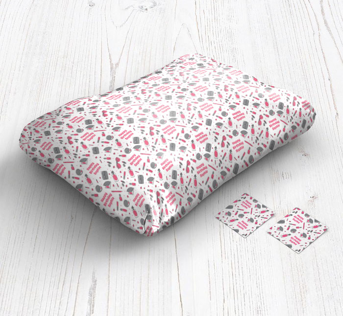 pamper icons wrapping paper