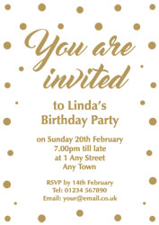 you are invited gold foil invitations
