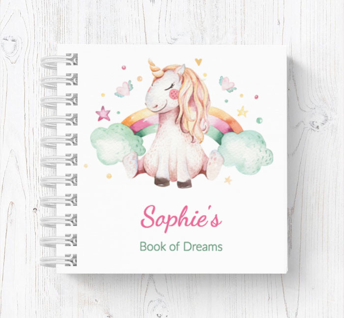 unicorn dreams mini notebook