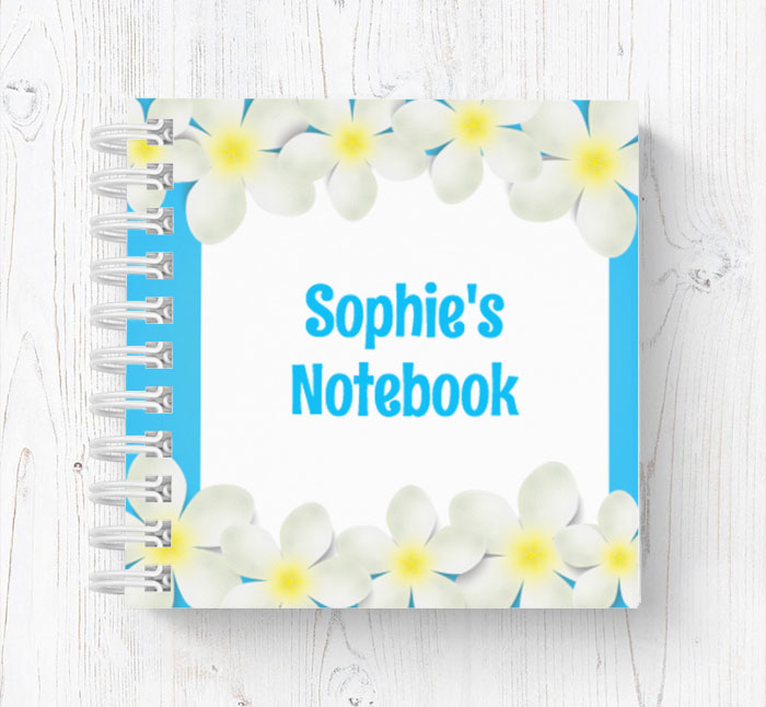 floral spa mini notebook