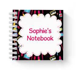 girls makeover mini notebook