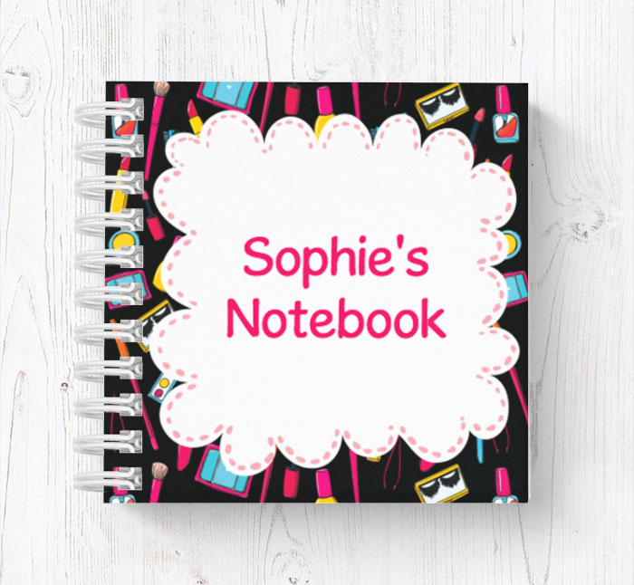 girls makeover mini notebook