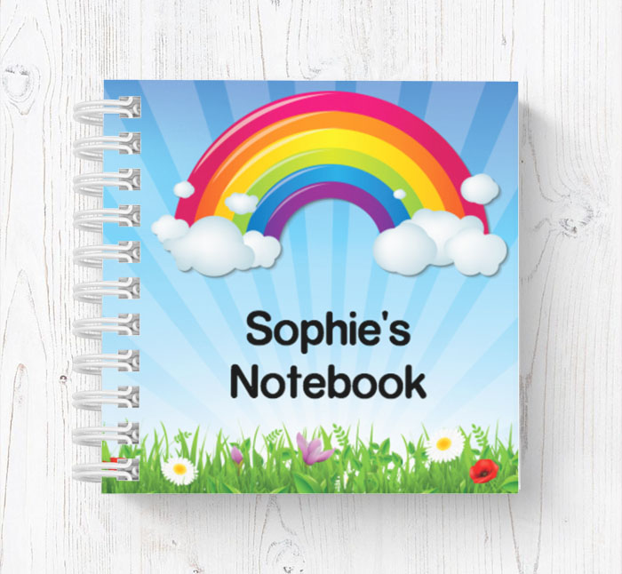 rainbow mini notebook