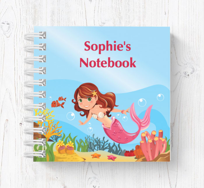 mermaid mini notebook