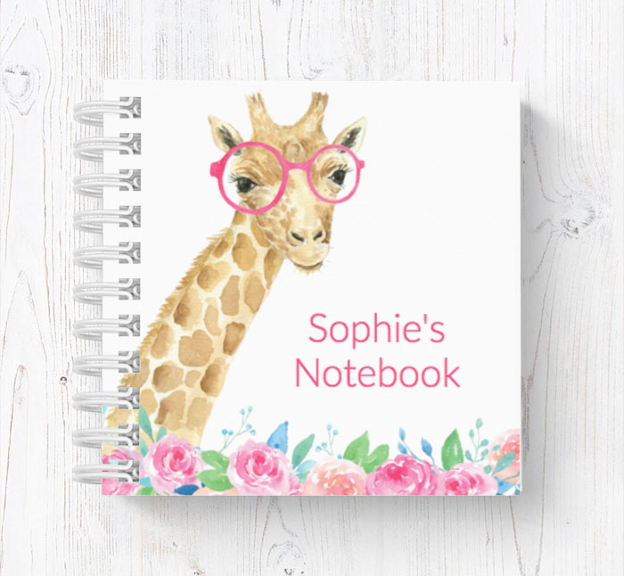 giraffe mini notebook