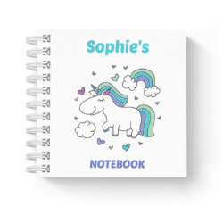 unicorn rainbow mini notebook