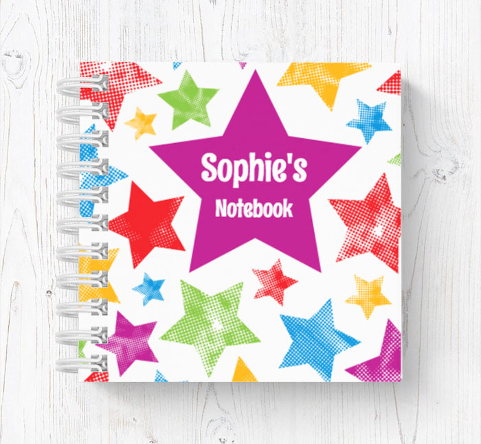 stars mini notebook