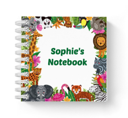 wild animals mini notebook