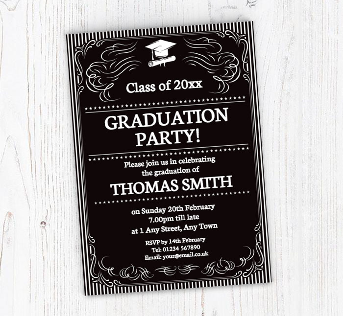 ornate graduation invitations