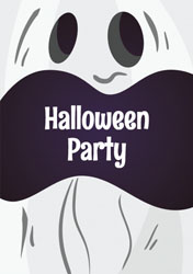 ghost face party invitations