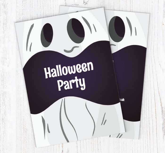 ghost face party invitations