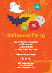 boo party invitations