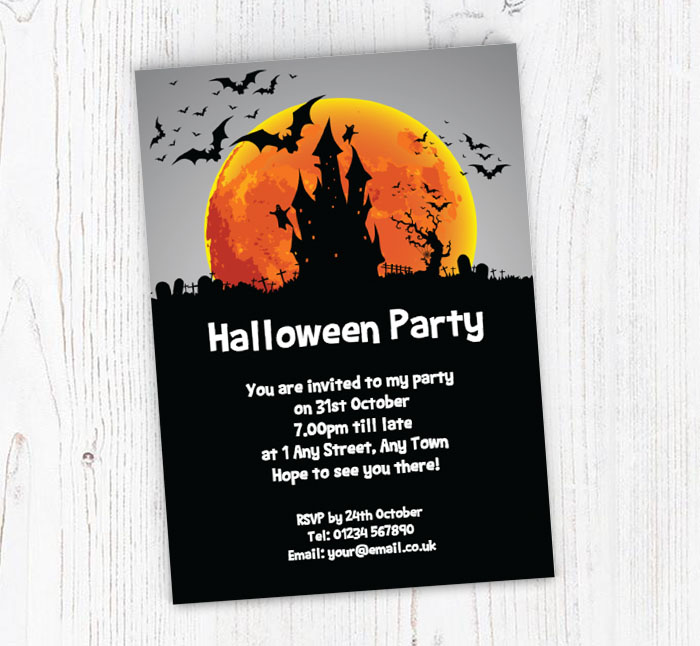 halloween night party invitations