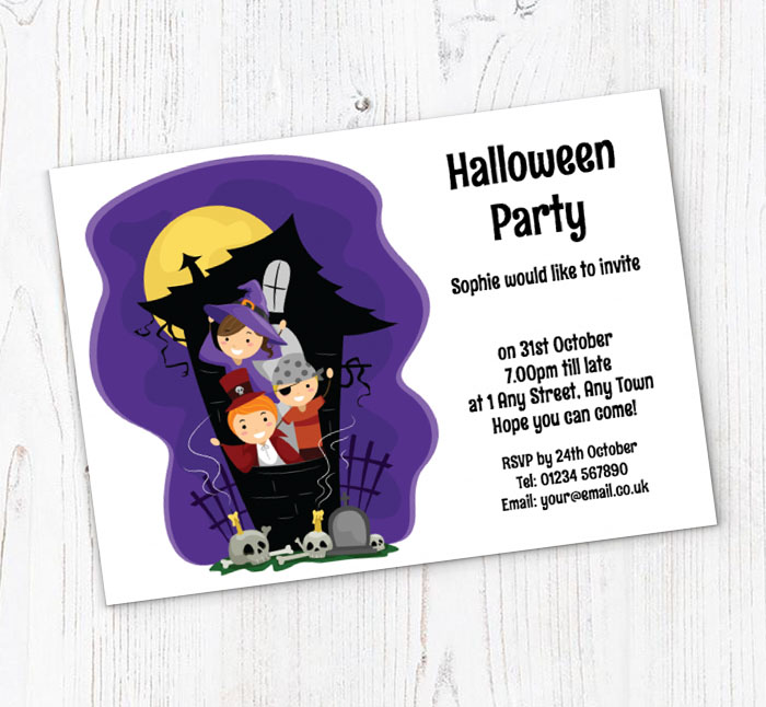 spooktacular children invitations