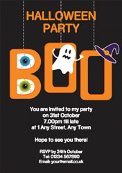 just say boo party invitations
