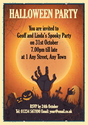 fright night party invitations