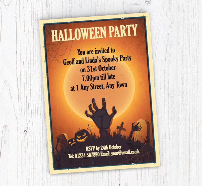 fright night party invitations