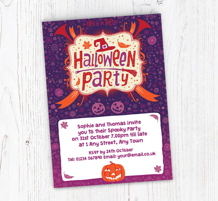 halloween carnival invitations