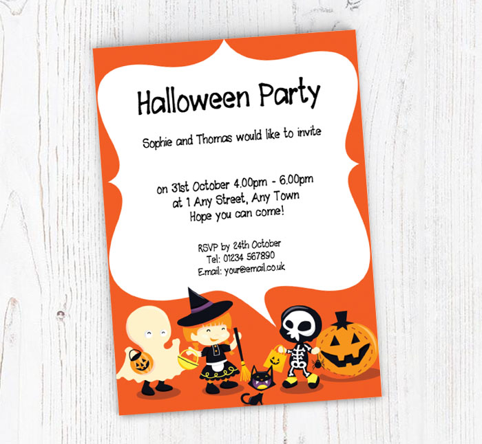cute little spooks invitations
