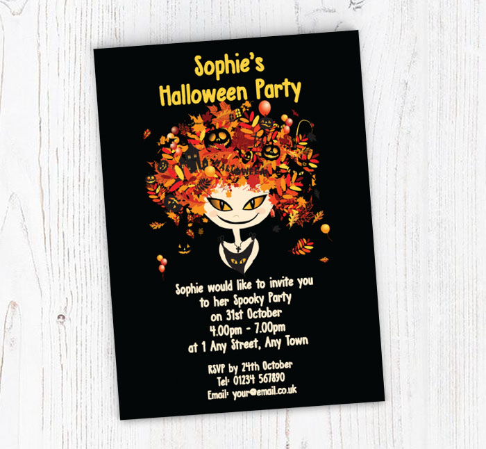 spooky style party invitations