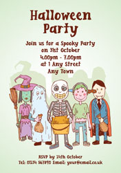 trick or treat party invitations