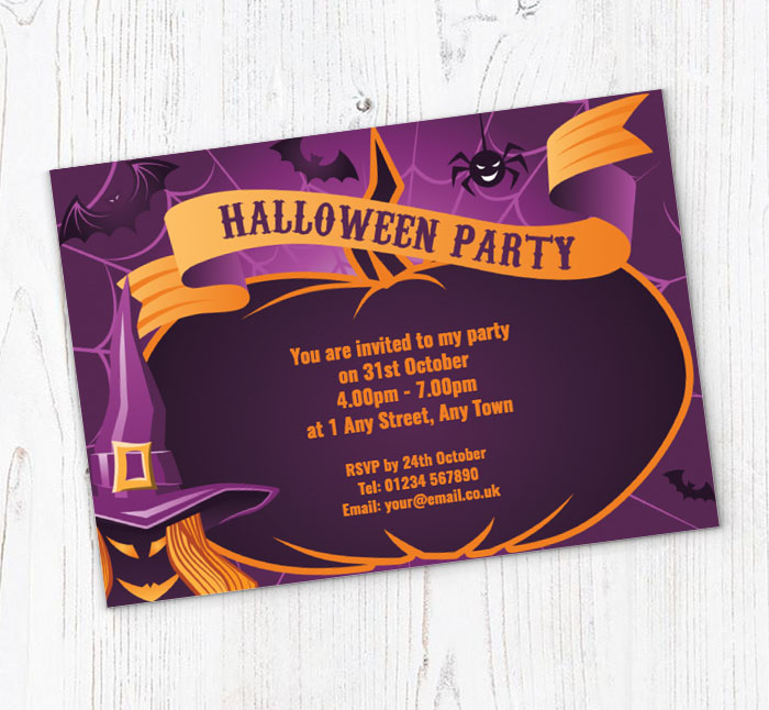 purple pumpkin invitations