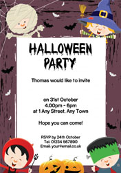 happy halloween children invitations