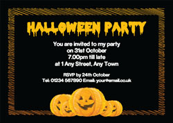 pumpkins party invitations