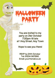mummy party invitations