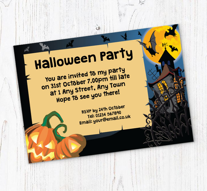 pumpkins and house invitations