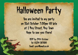 green hands party invitations