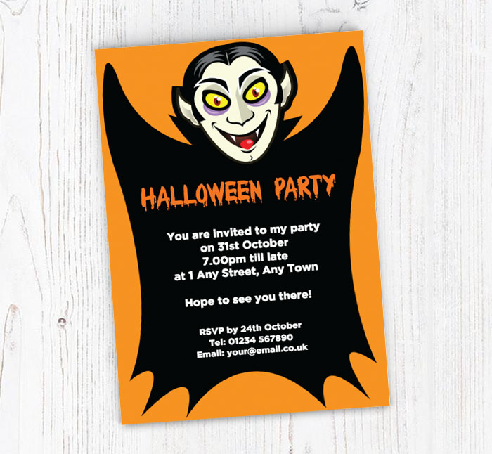 dracula party invitations