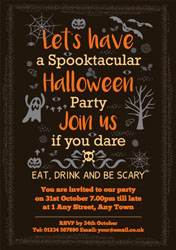 spooktacular party invitations
