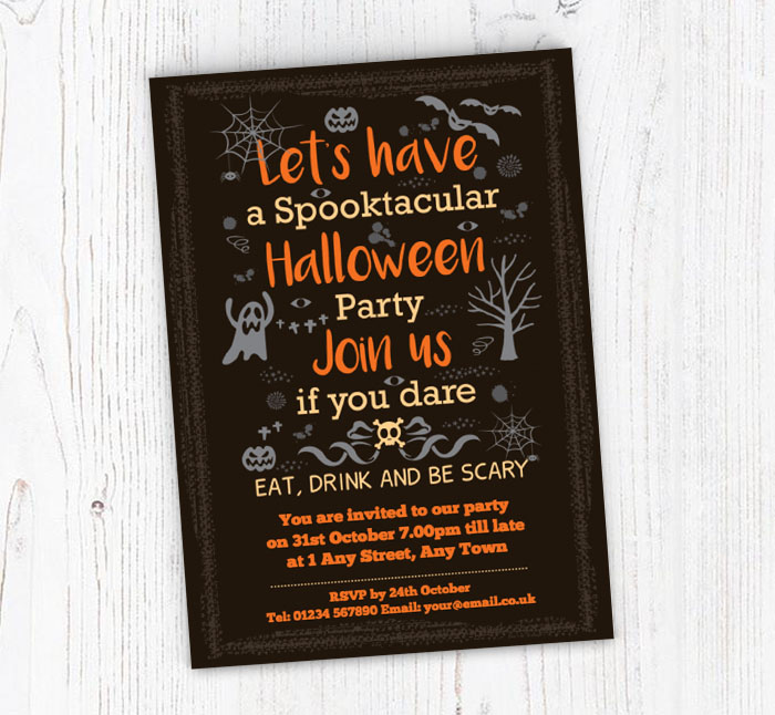 spooktacular party invitations