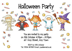 halloween fancy dress invitations