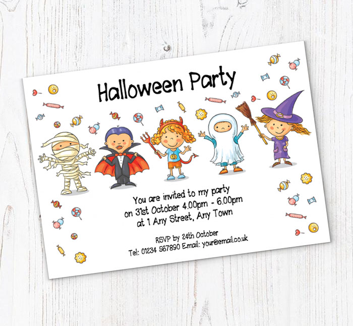 halloween fancy dress invitations